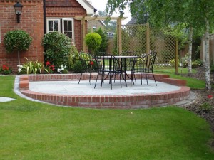 Front garden patio