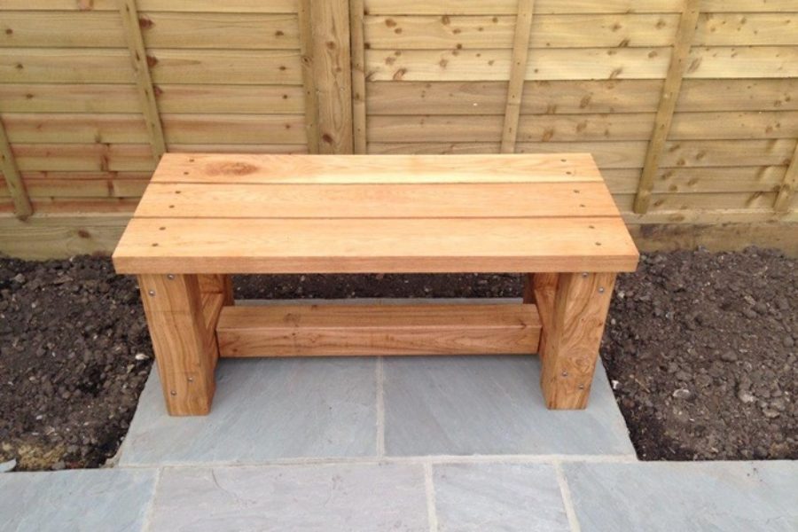Bespoke oak bench