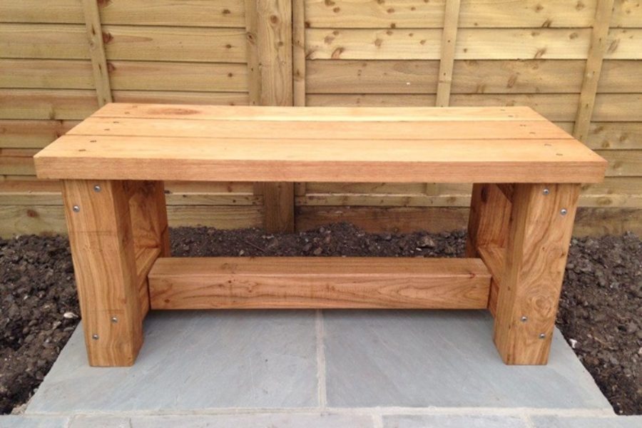Bespoke oak bench