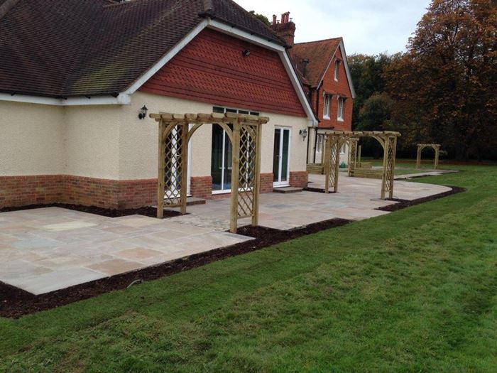 There is a feeling of a job well done and our client is delighted with their new garden which compliments the style of their traditional house.